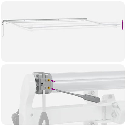 Tenda da Sole Retrattile Automatica con LED Marrone 600x300 cm | homemem39