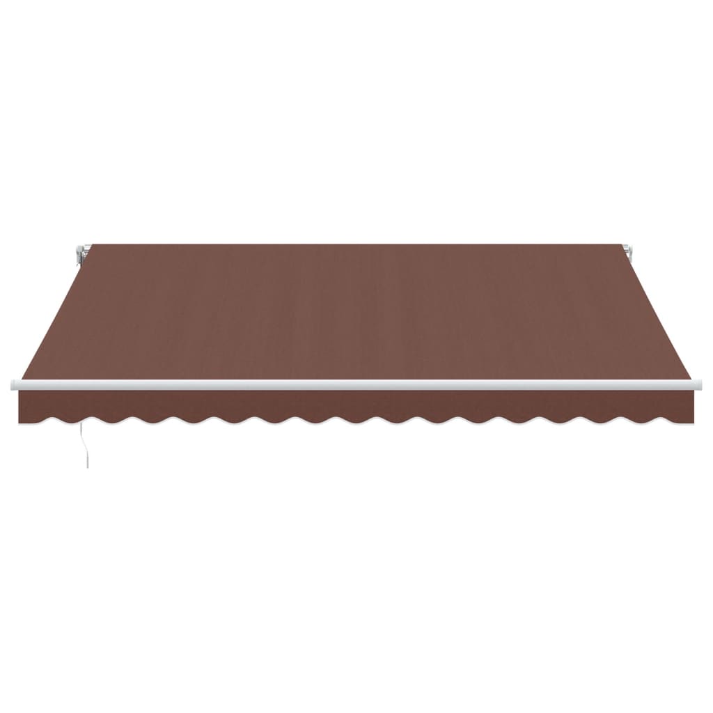 Tenda da Sole Retrattile Manuale Marrone 400x350 cm | homemem39