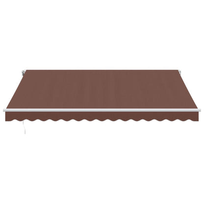 Tenda da Sole Retrattile Manuale Marrone 400x350 cm | homemem39