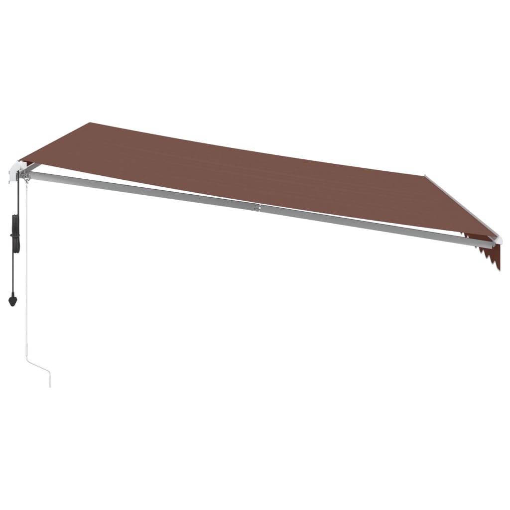 Tenda da Sole Retrattile Automatica Marrone 400x350 cm | homemem39