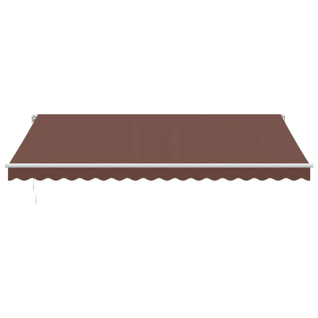 Tenda da Sole Retrattile Manuale Marrone 450x350 cm | homemem39