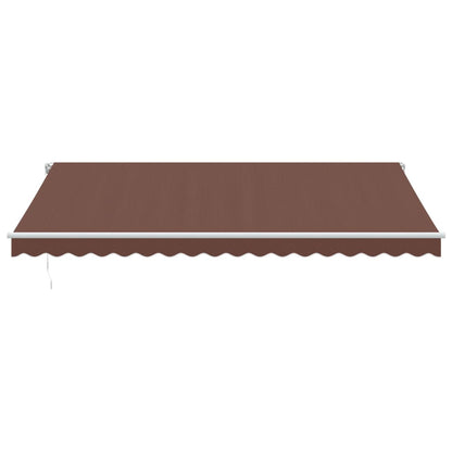 Tenda da Sole Retrattile Manuale Marrone 450x350 cm | homemem39