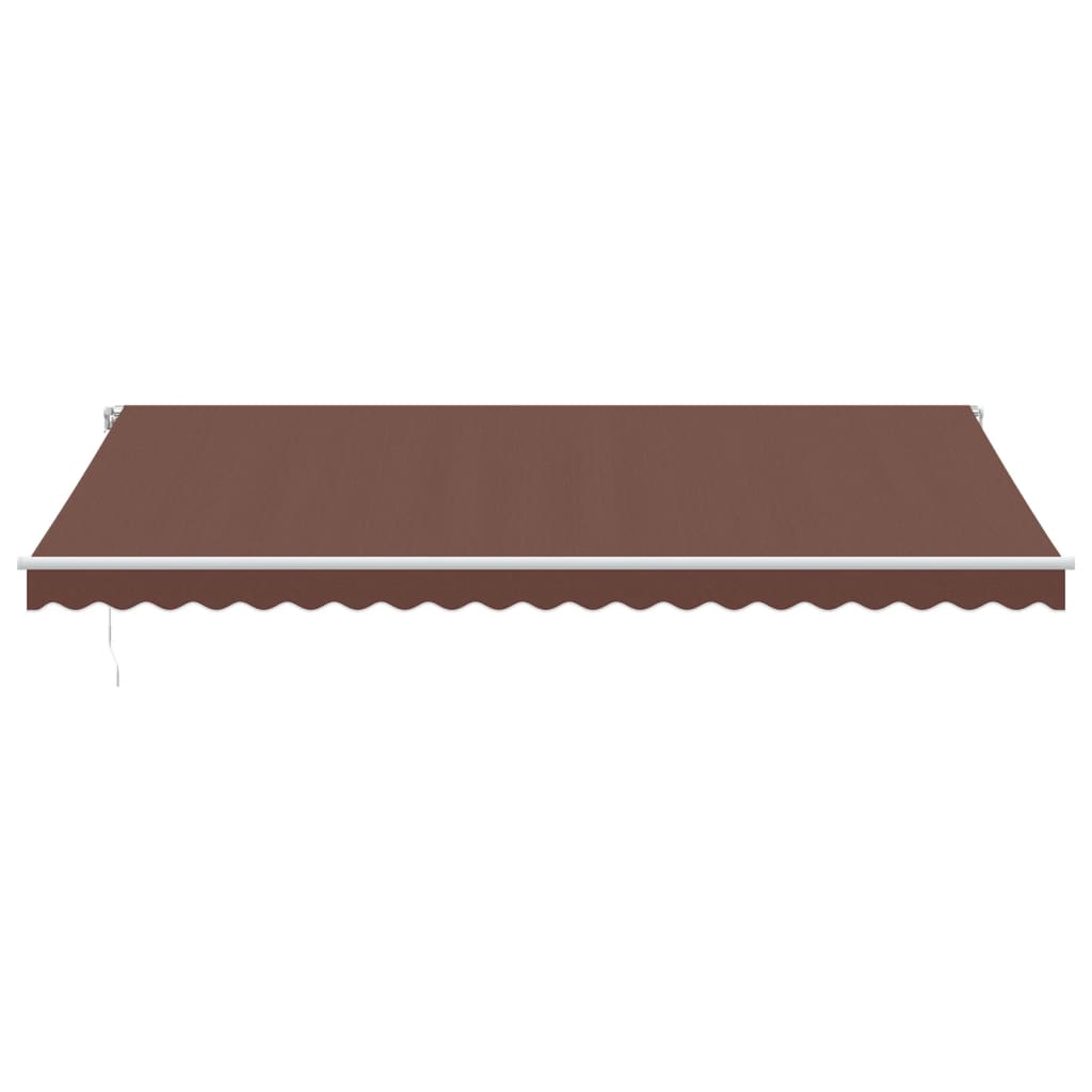 Tenda da Sole Retrattile Manuale Marrone 500x350 cm | homemem39
