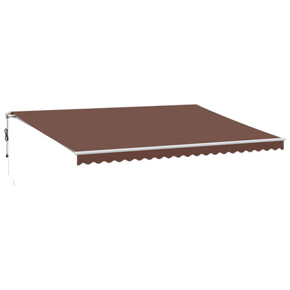 Tenda da Sole Retrattile Automatica Marrone 500x350 cm | homemem39