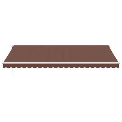 Tenda da Sole Retrattile Automatica Marrone 500x350 cm | homemem39