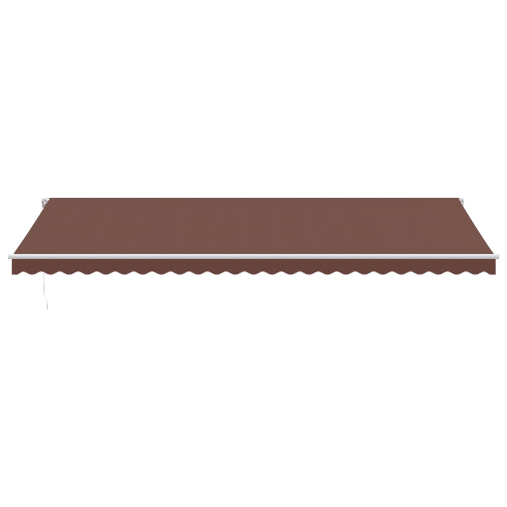 Tenda da Sole Retrattile Manuale Marrone 600x350 cm | homemem39