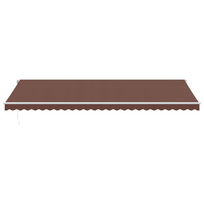 Tenda da Sole Retrattile Manuale Marrone 600x350 cm | homemem39