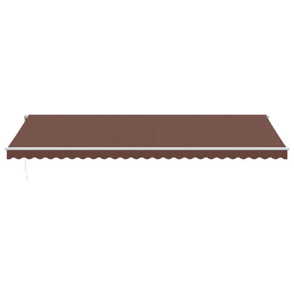Tenda da Sole Retrattile Automatica Marrone 600x350 cm | homemem39