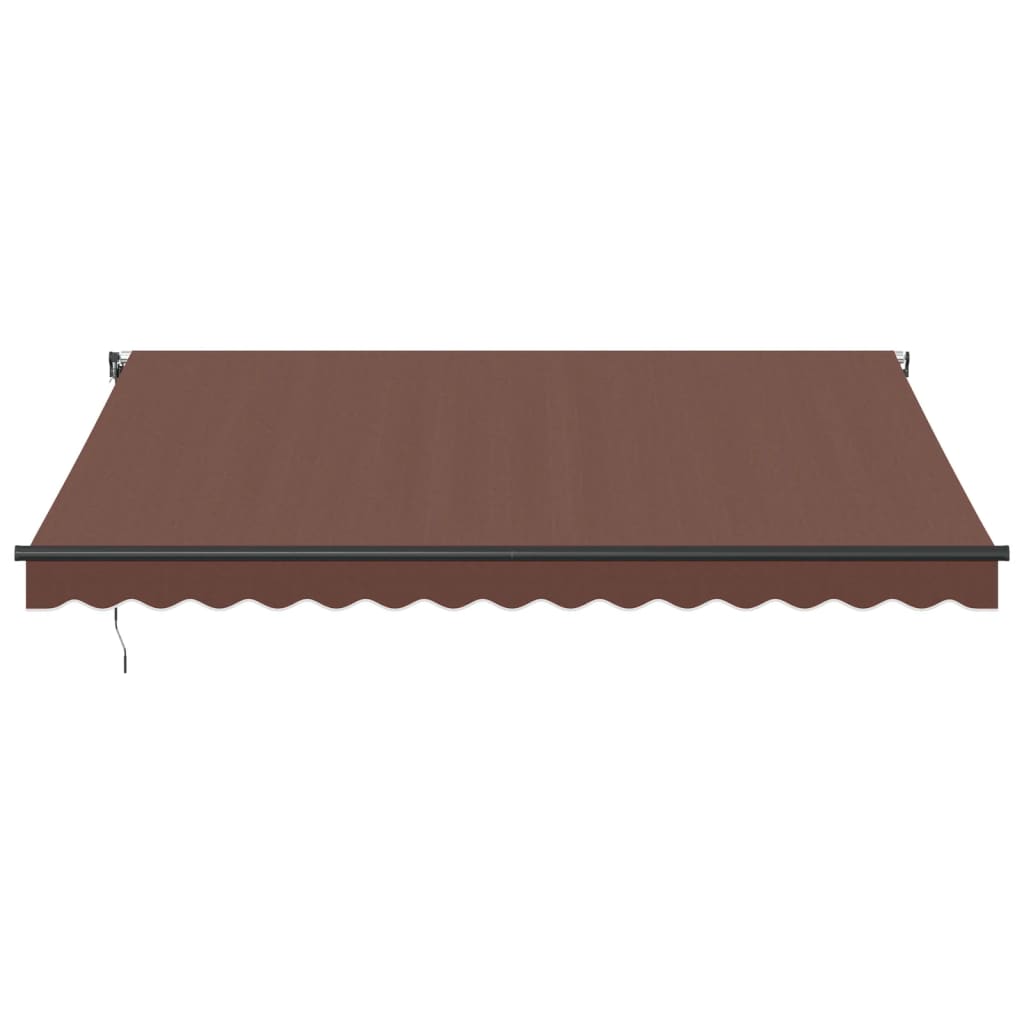 Tenda da Sole Retrattile Automatica con LED Marrone 400x350 cm