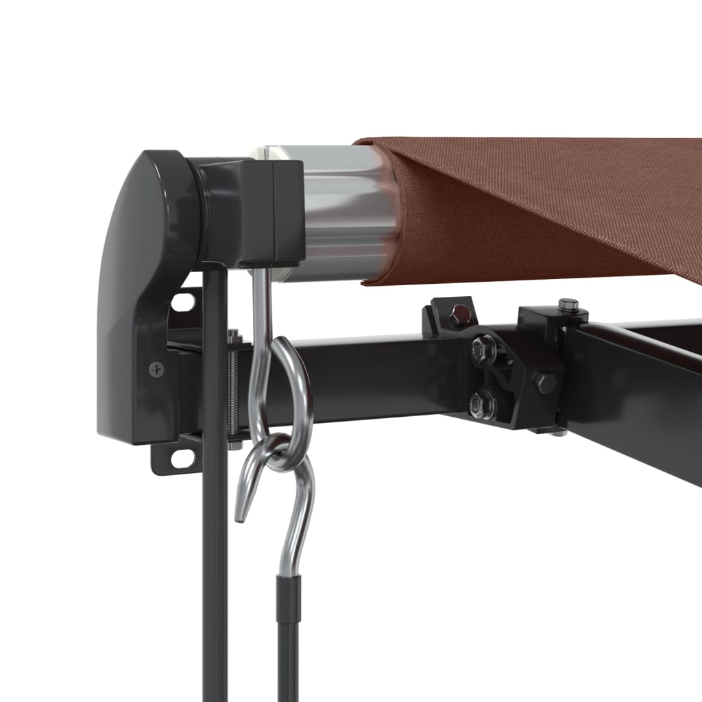 Tenda da Sole Retrattile Automatica con LED Marrone 400x350 cm | homemem39