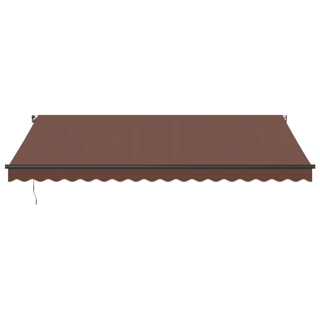 Brown Manual Retractable Awning 450x350 cm