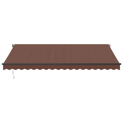 Brown Manual Retractable Awning 450x350 cm