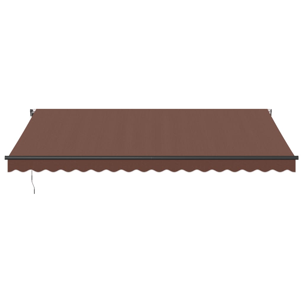 Tenda da Sole Retrattile Automatica Marrone 450x350 cm | homemem39