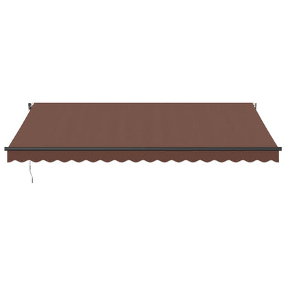Tenda da Sole Retrattile Automatica Marrone 450x350 cm | homemem39