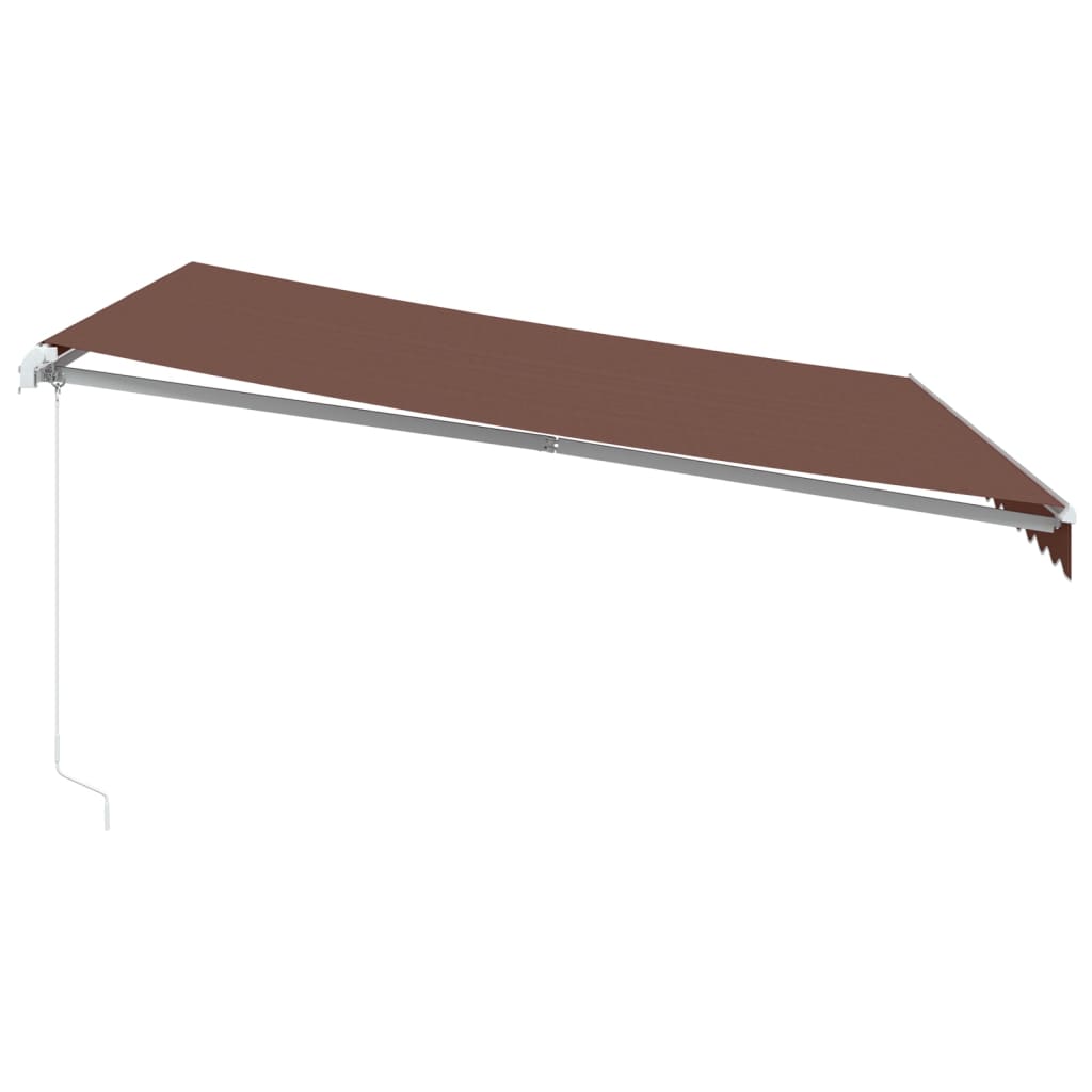 Manual Retractable Awning 400x300 cm Brown