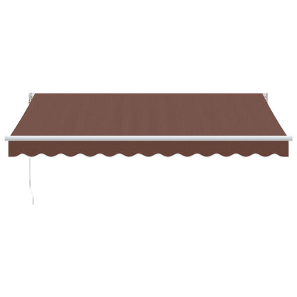 Tenda Sole Retrattile Manuale 350x250 cm Marrone | homemem39