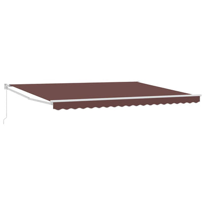 Tenda Sole Retrattile Manuale 450x300 cm Marrone