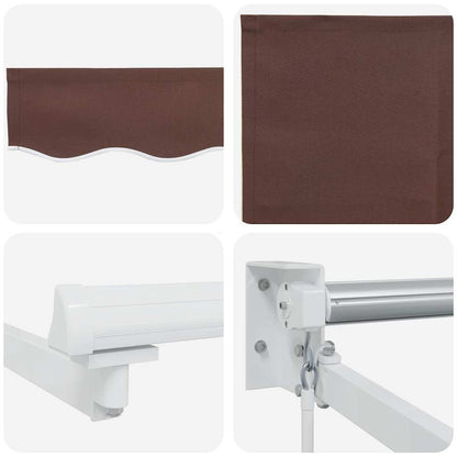 Tenda Sole Retrattile Manuale 450x300 cm Marrone | homemem39