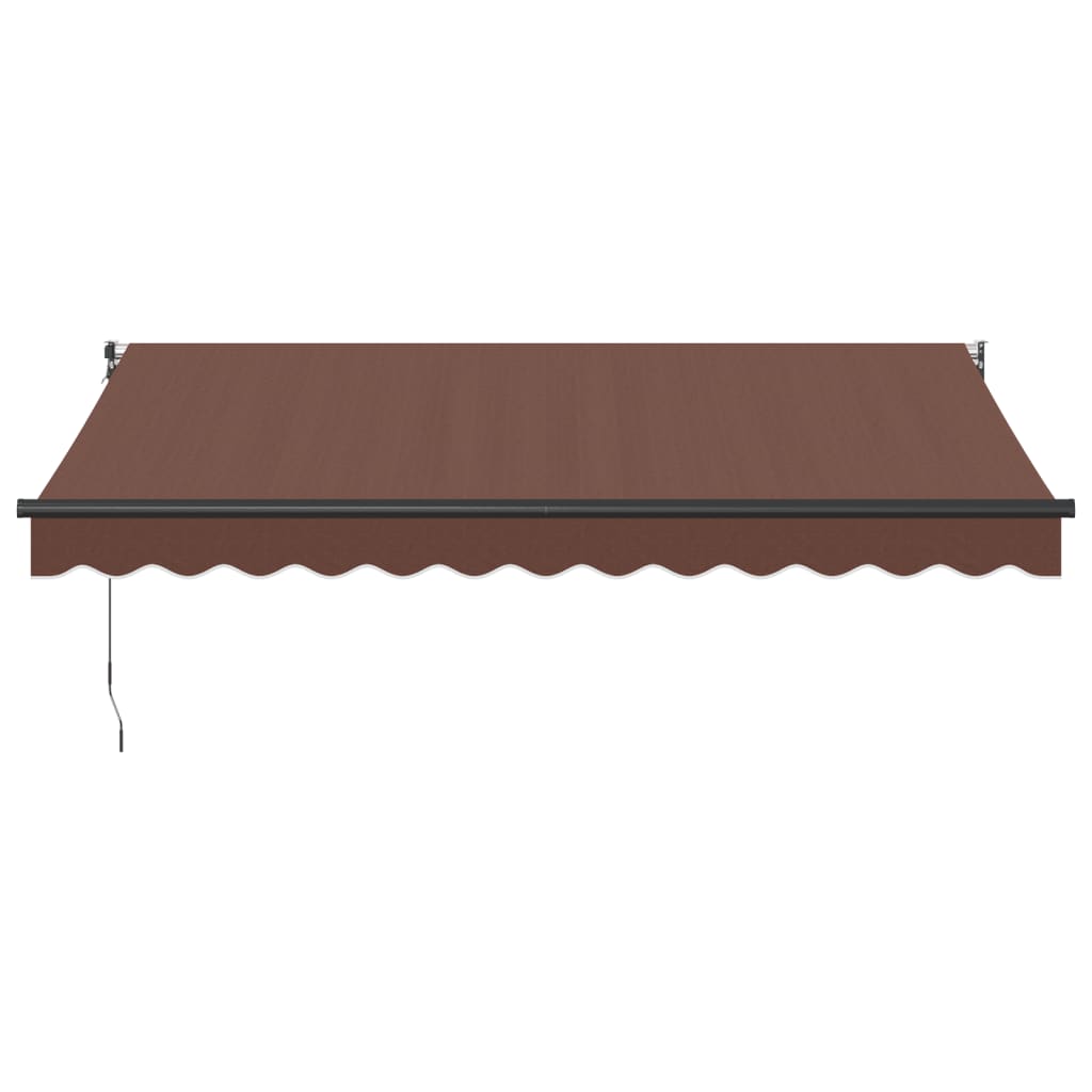 Tenda Sole Retrattile Manuale 350x250 cm Marrone | homemem39