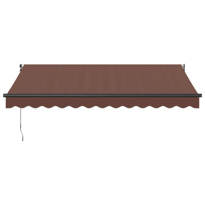 Tenda Sole Retrattile Manuale 350x250 cm Marrone | homemem39