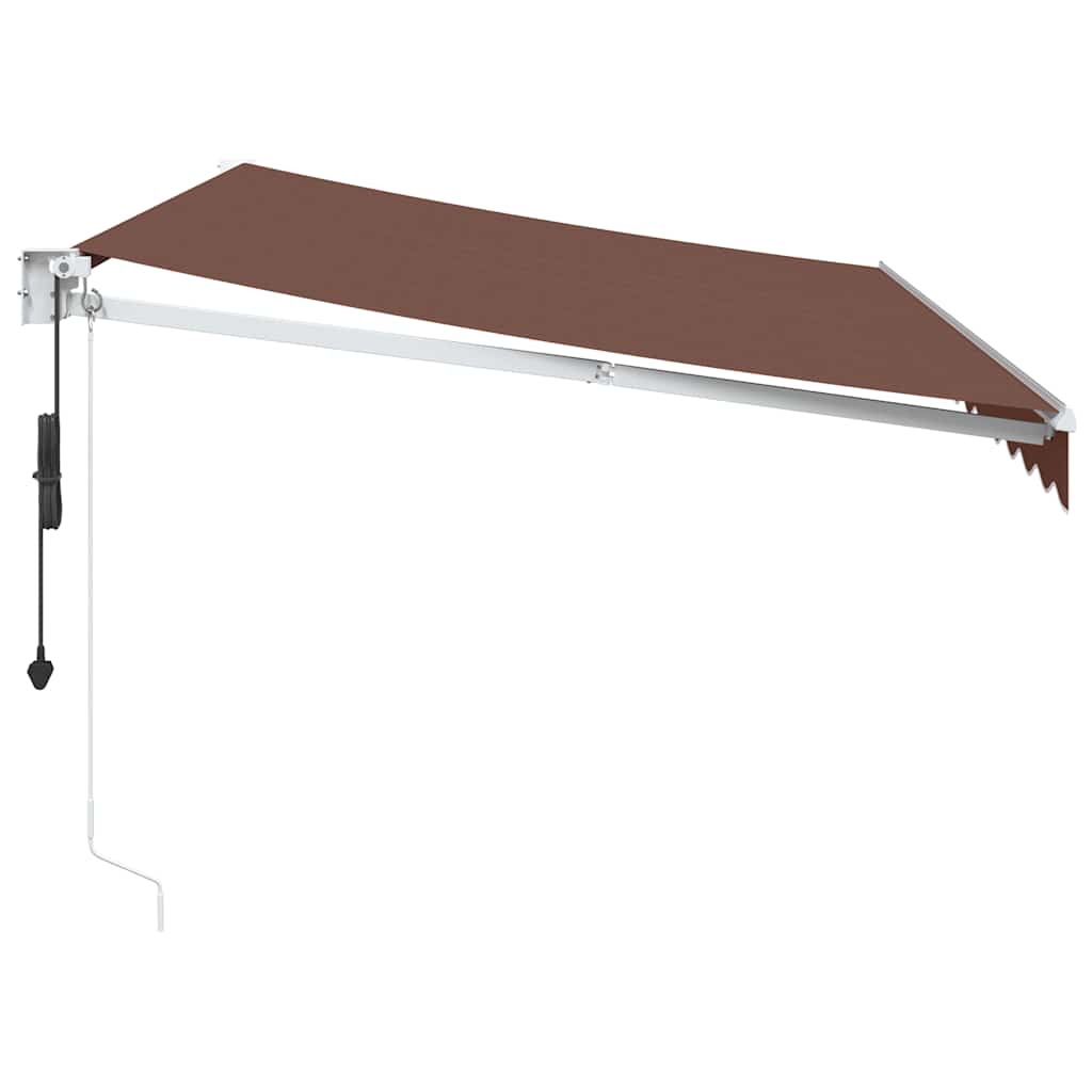 Tenda da Sole Retrattile Automatica Marrone 350x250 cm