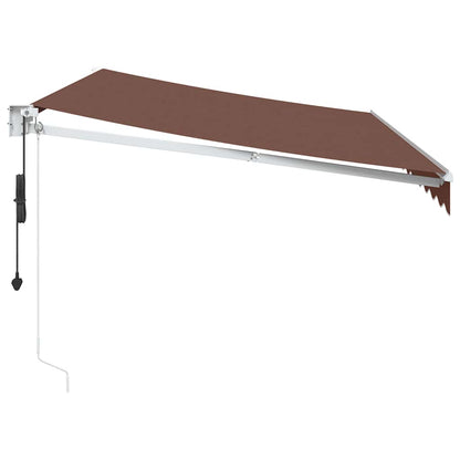 Tenda da Sole Retrattile Automatica Marrone 350x250 cm