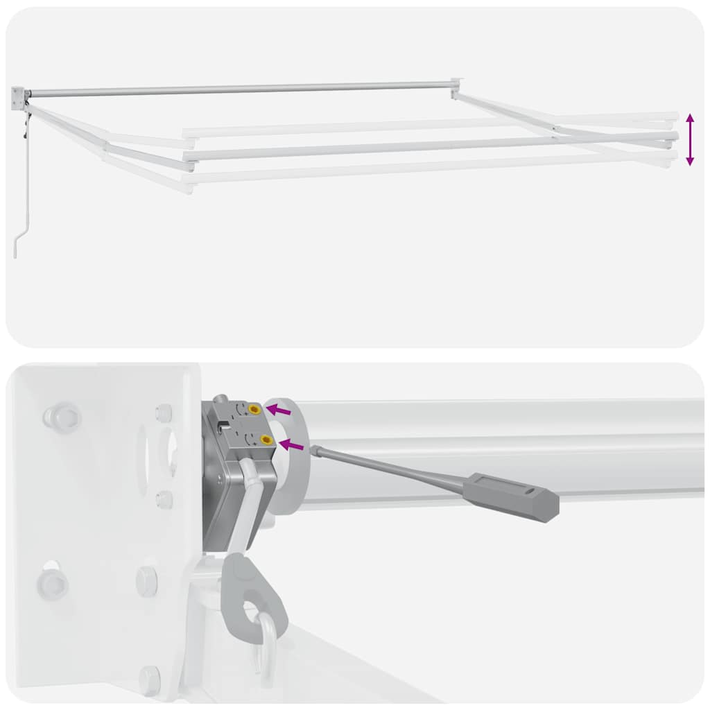 Tenda da Sole Retrattile Automatica 400x300 cm Marrone | homemem39
