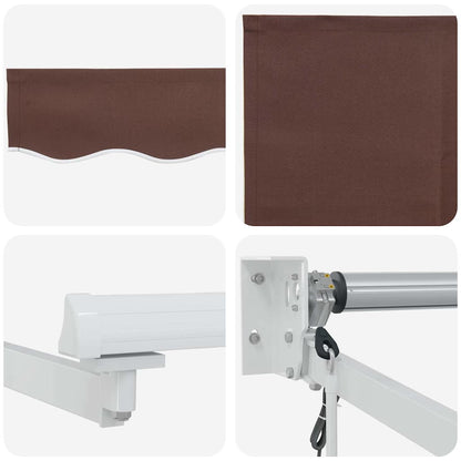 Tenda da Sole Retrattile Automatica 400x300 cm Marrone