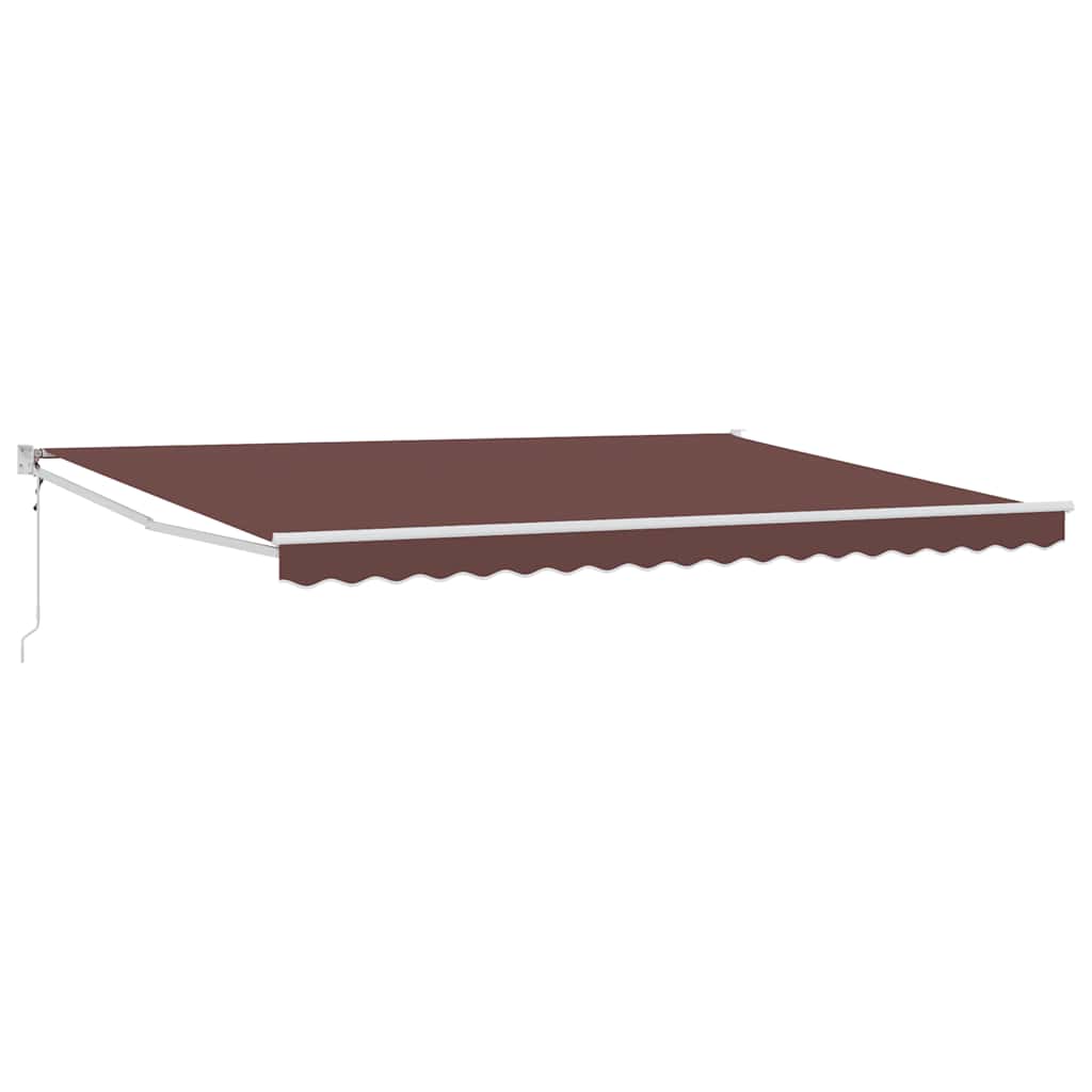 Tenda da Sole Retrattile Automatica Marrone 450x300 cm | homemem39