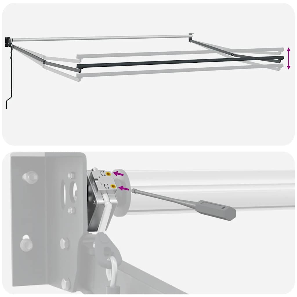 Tenda da Sole Retrattile Automatica Marrone 300x250 cm | homemem39