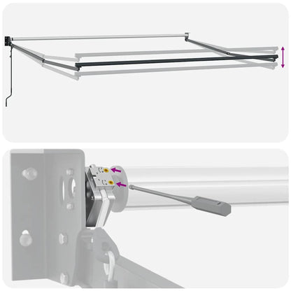 Tenda da Sole Retrattile Automatica Marrone 300x250 cm | homemem39