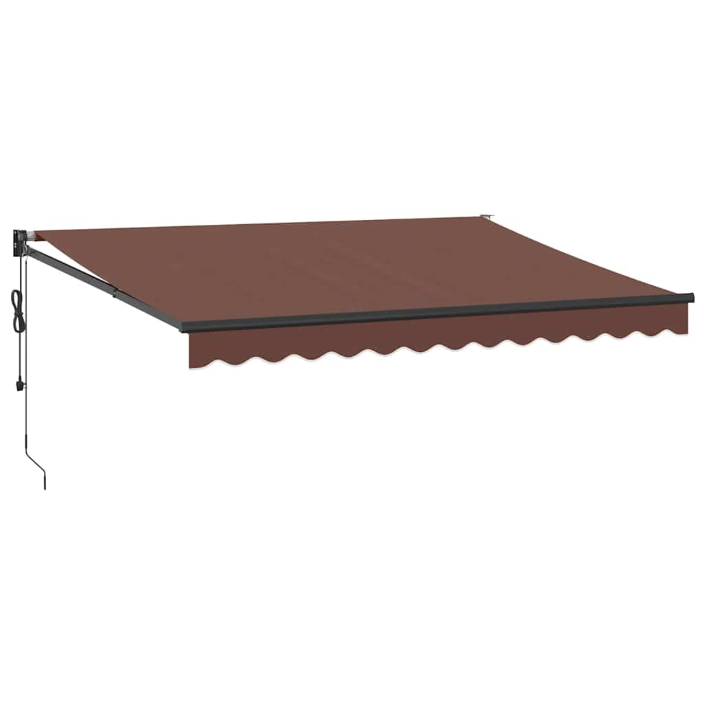 Tenda da Sole Retrattile Automatica Marrone 350x250 cm | homemem39