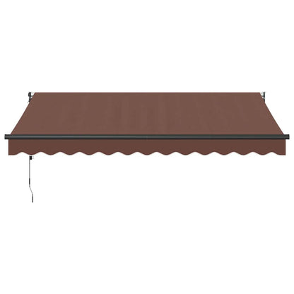 Tenda da Sole Retrattile Automatica Marrone 350x250 cm | homemem39