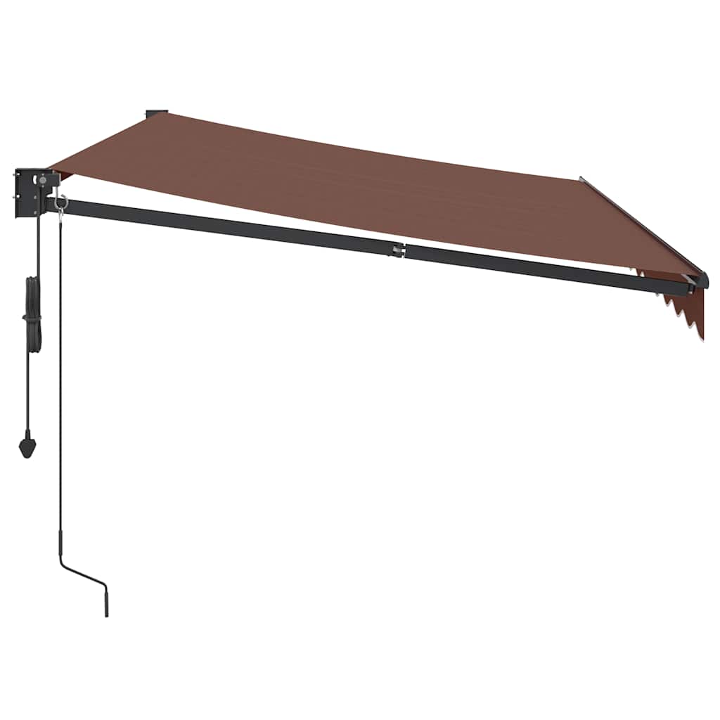 Tenda da Sole Retrattile Automatica Marrone 350x250 cm