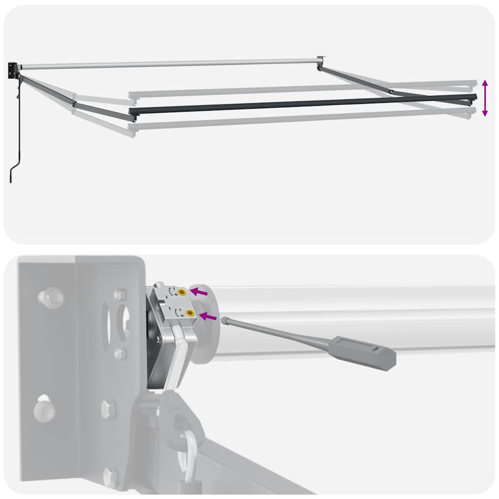 Tenda da Sole Retrattile Automatica 400x300 cm Marrone | homemem39