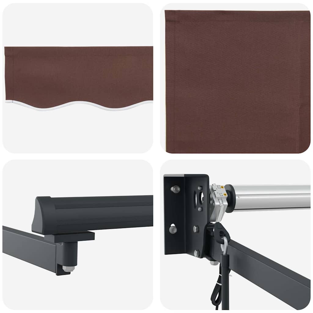 Tenda da Sole Retrattile Automatica Marrone 450x300 cm