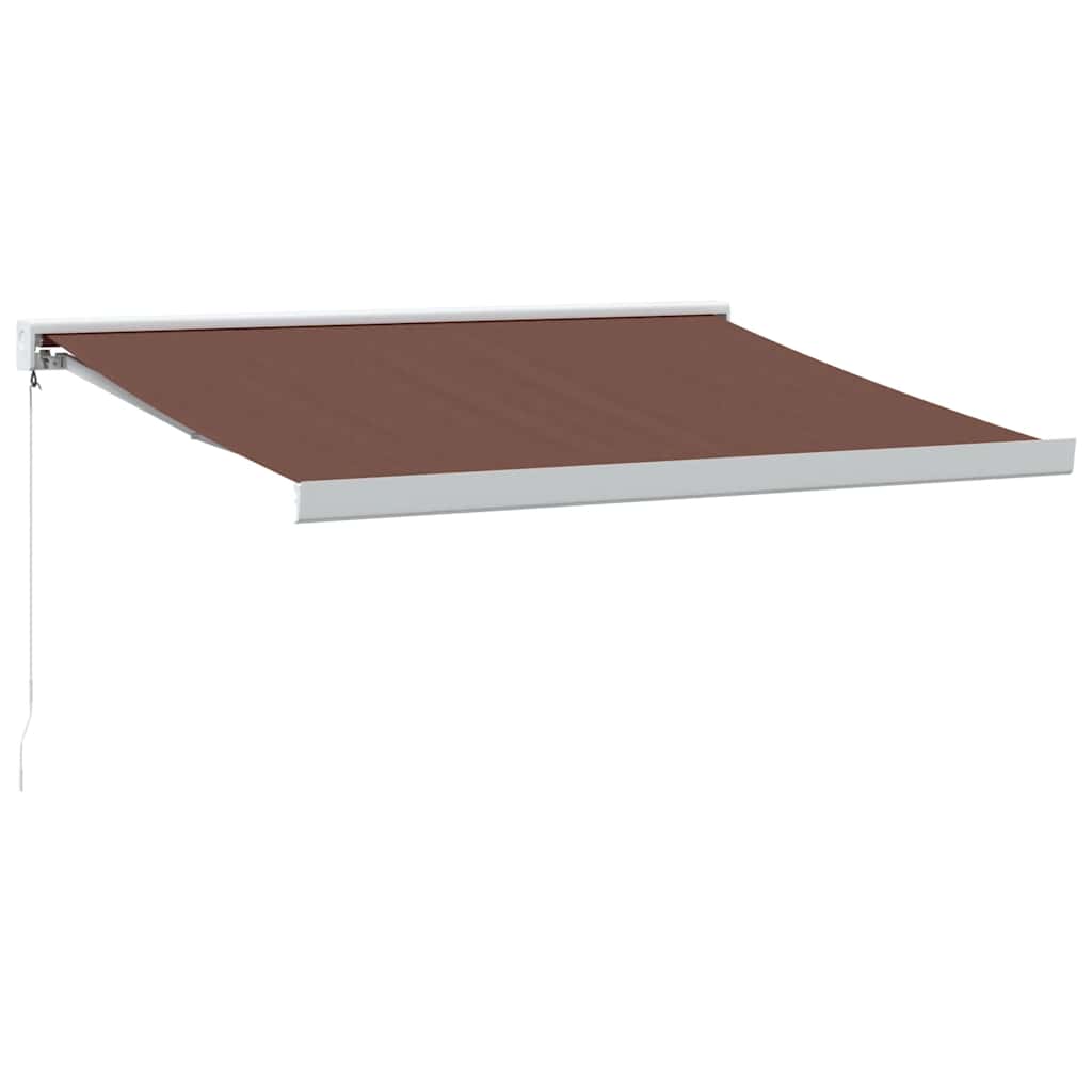 Tenda Sole Retrattile Manuale 350x250 cm Marrone | homemem39