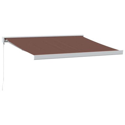 Tenda Sole Retrattile Manuale 350x250 cm Marrone | homemem39