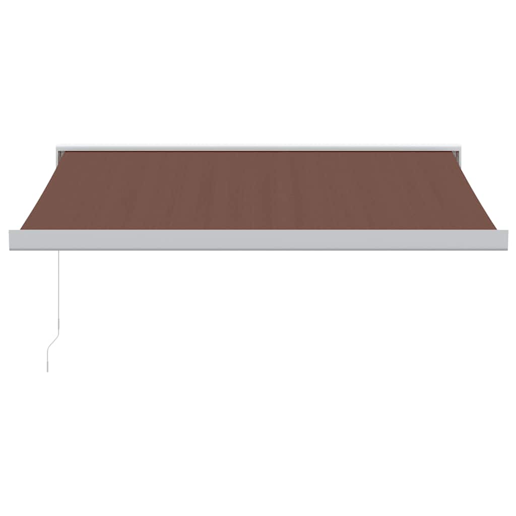 Tenda Sole Retrattile Manuale 350x250 cm Marrone | homemem39