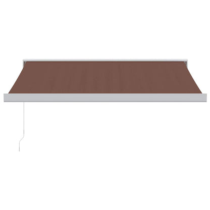 Tenda Sole Retrattile Manuale 350x250 cm Marrone | homemem39