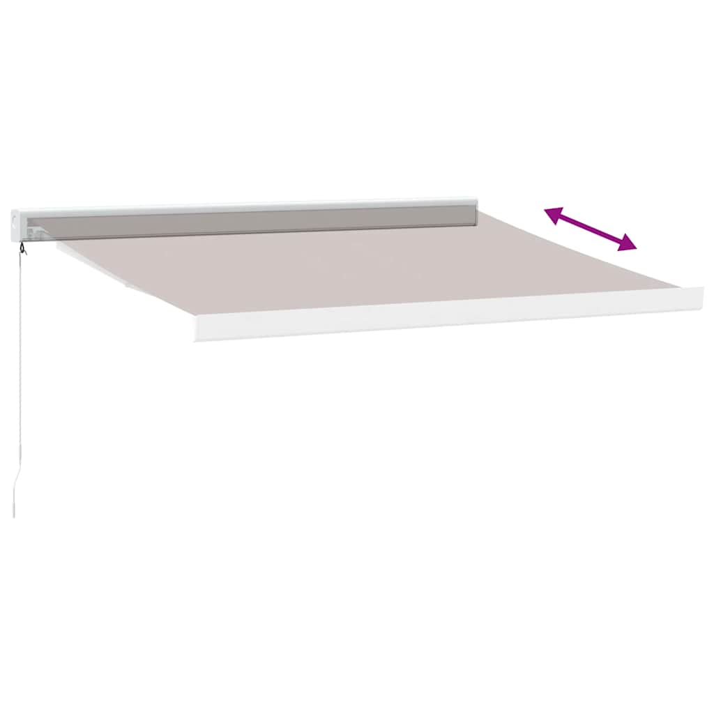 Tenda Sole Retrattile Manuale 350x250 cm Marrone | homemem39