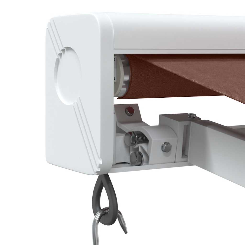 Tenda Sole Retrattile Manuale 350x250 cm Marrone | homemem39