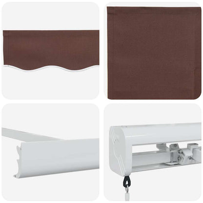 Tenda Sole Retrattile Manuale 450x300 cm Marrone | homemem39