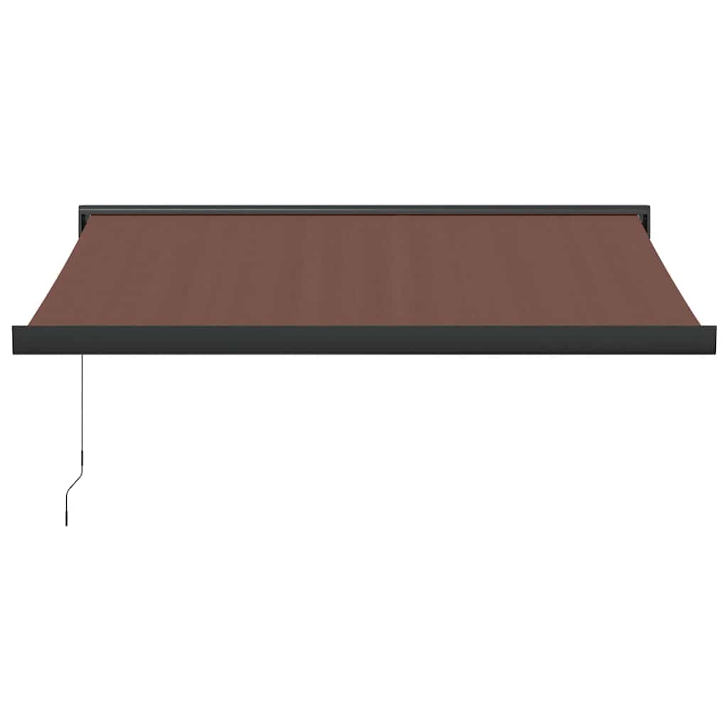 Tenda Sole Retrattile Manuale 350x250 cm Marrone | homemem39