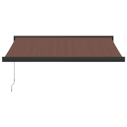Tenda Sole Retrattile Manuale 350x250 cm Marrone | homemem39