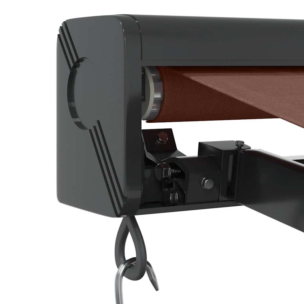Tenda Sole Retrattile Manuale 350x250 cm Marrone | homemem39