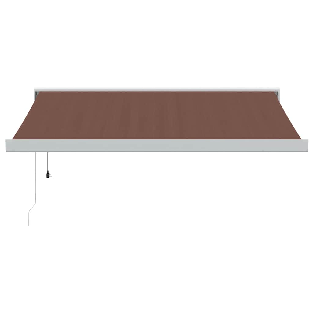 Tenda da Sole Retrattile Automatica Marrone 350x250 cm | homemem39
