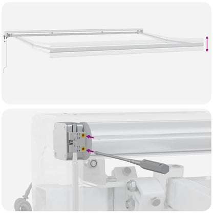Tenda da Sole Retrattile Automatica 400x300 cm Marrone | homemem39