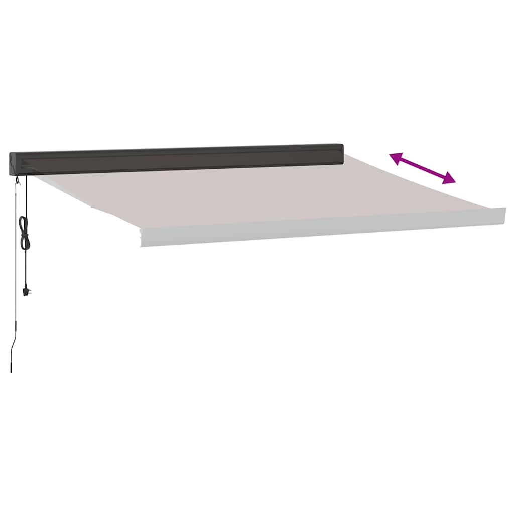Tenda da Sole Retrattile Automatica Marrone 350x250 cm | homemem39