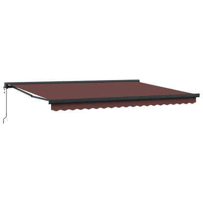 Tenda da Sole Retrattile Automatica Marrone 450x300 cm | homemem39
